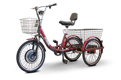 tricycle for adults with motor and basket